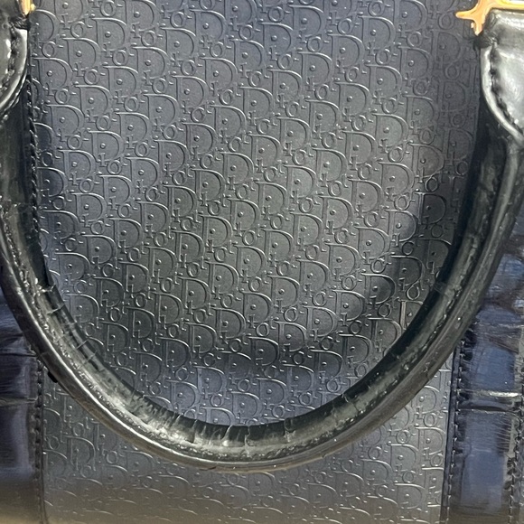 SOLD!!!! CHRISTIAN DIOR EMBOSSED LOGO BOSTON - HANDBAG - Picture 14 of 15